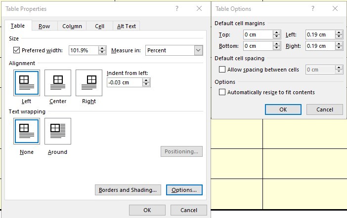 Copy and Paste Rows In a Table results in Misalignment - Microsoft Q&A