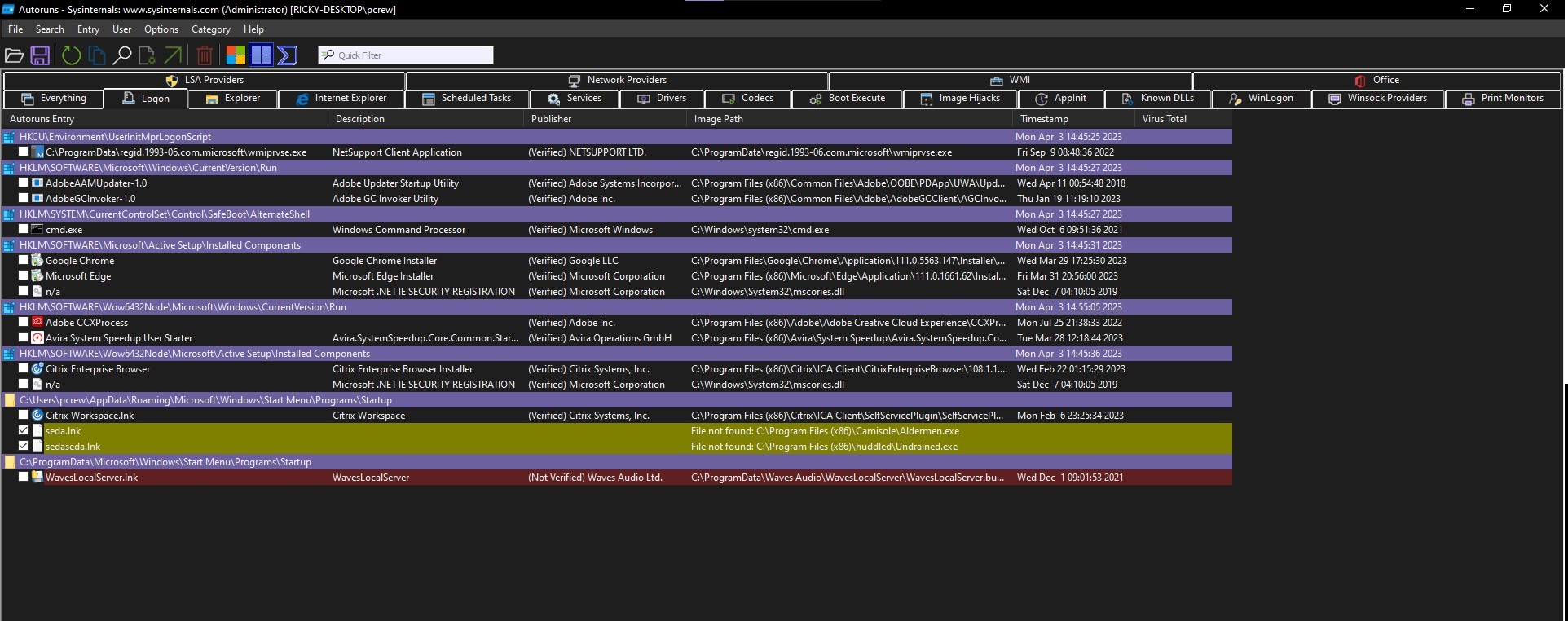 Untraceable .exe files installed on my windows - aldermen.exe ...