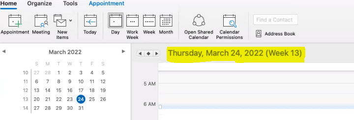 Outlook Calendar header date format - Microsoft Q&A