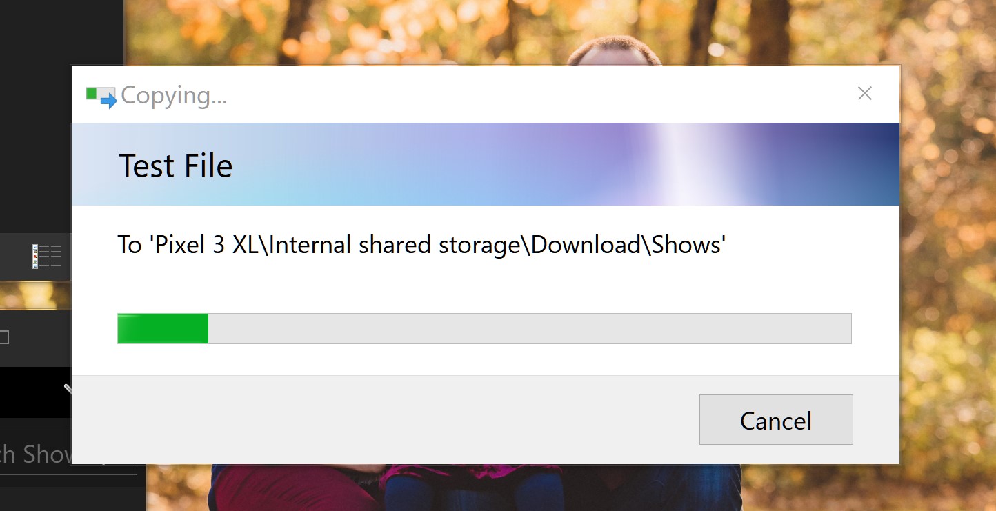 How to see the real time data transfer rate during a file transfer ...