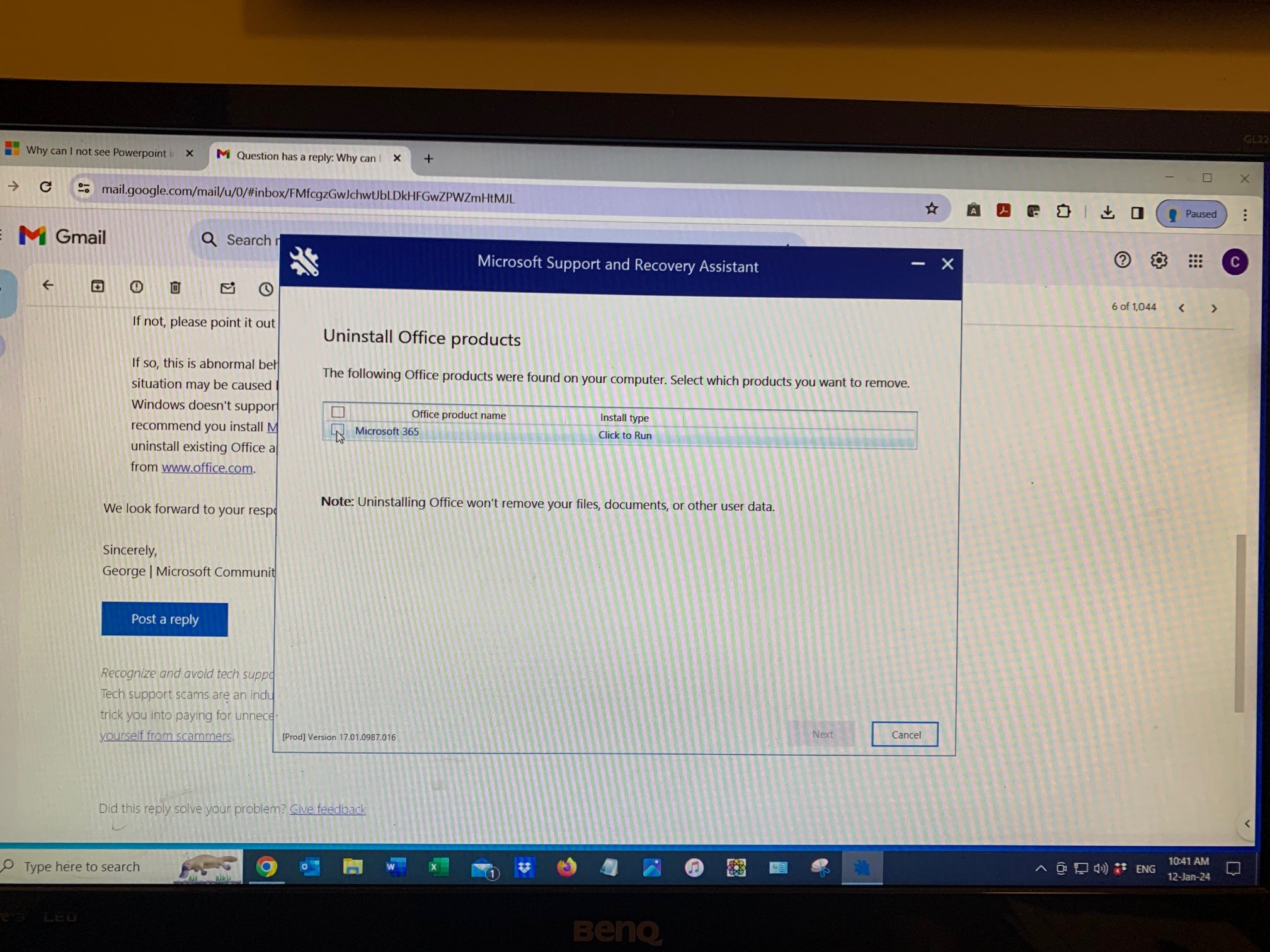 Why can I not see Powerpoint in Window 10 when Microsoft 365 has been ...