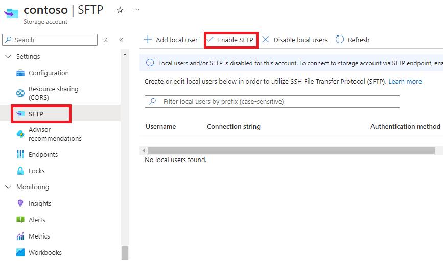 qna sftp enable