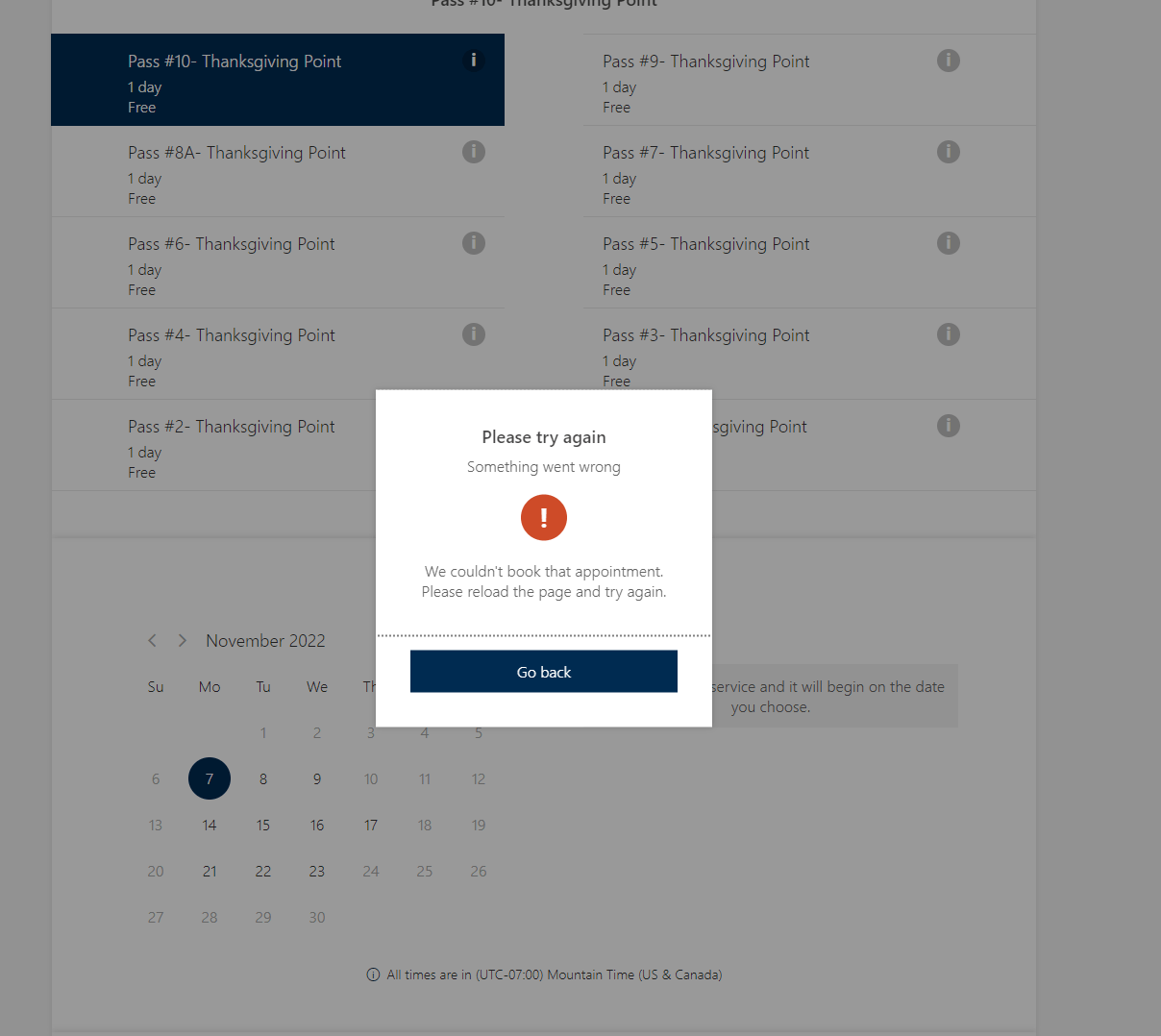 Something Went Wrong error in MS Bookings for all services - Microsoft Q&A