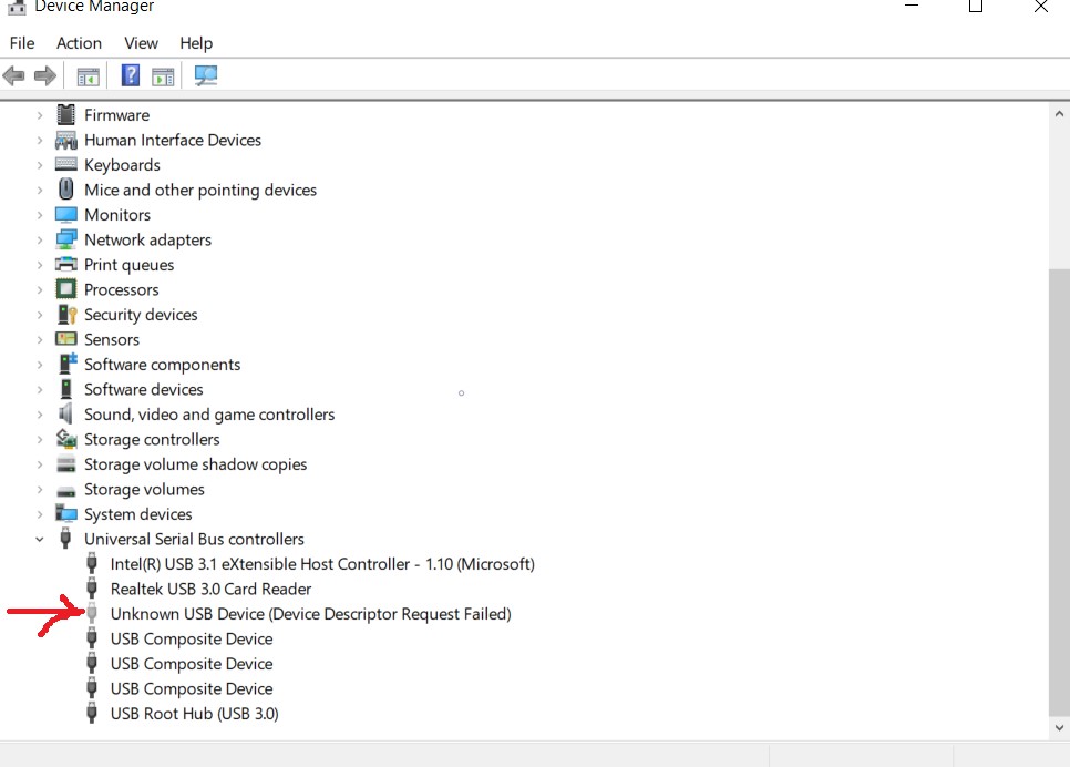 Unknown USB Device failure blocks my internal keyboard. - Microsoft Q&A