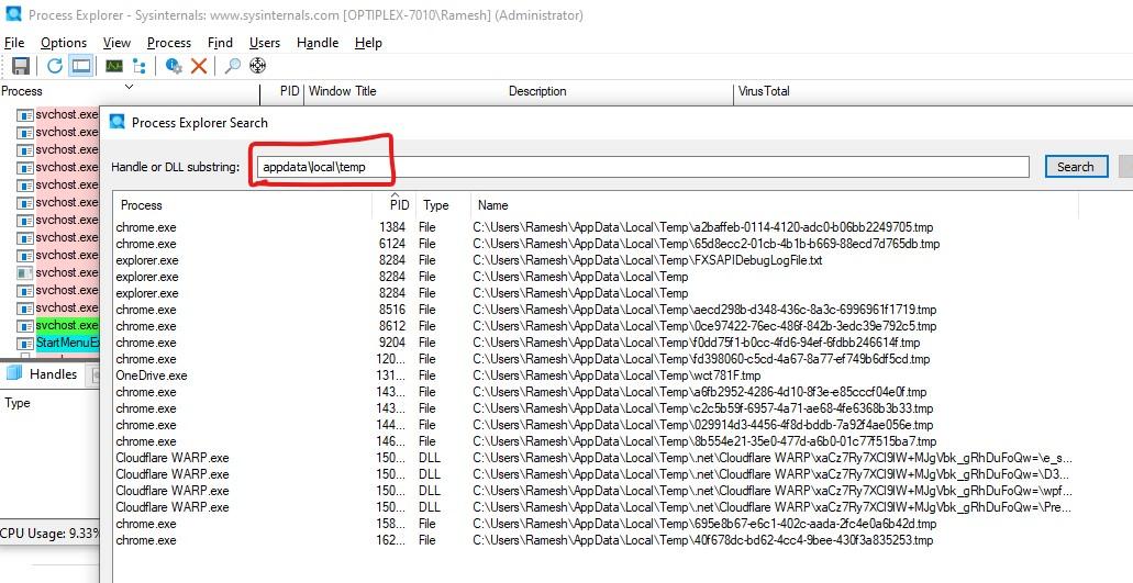 Strange problem of NUMEROUS temp files appearing first time in 30 years ...