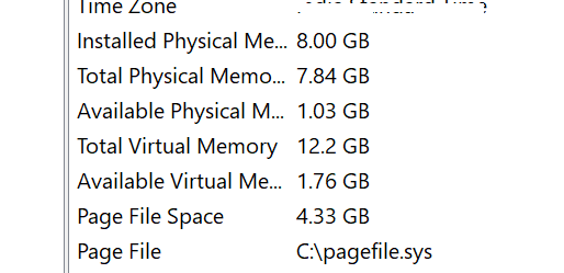 To find how much memory do i have on laptop