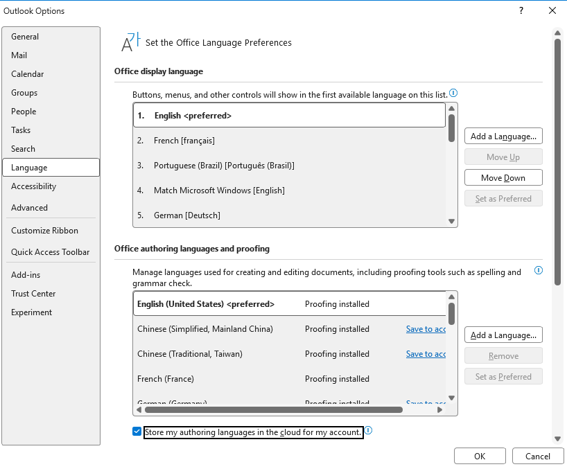 changing language of delivery receipt. - Microsoft Q&A