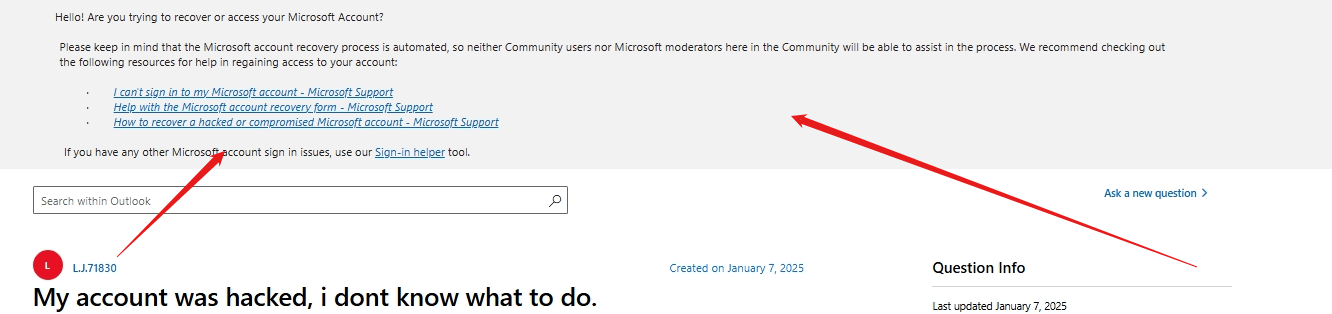 My account was hacked, i dont know what to do. - Microsoft Q&A