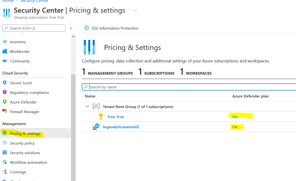 Cannot Enable Azure Defender Azure Security Center Standard Tier Microsoft Q A Cannot Enable Azure Defender Azure Security Center Standard Tier Microsoft Q A