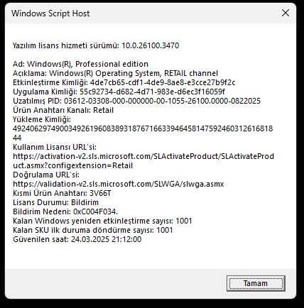 windows 11 dijital lisans anahtarı - Microsoft Q&A