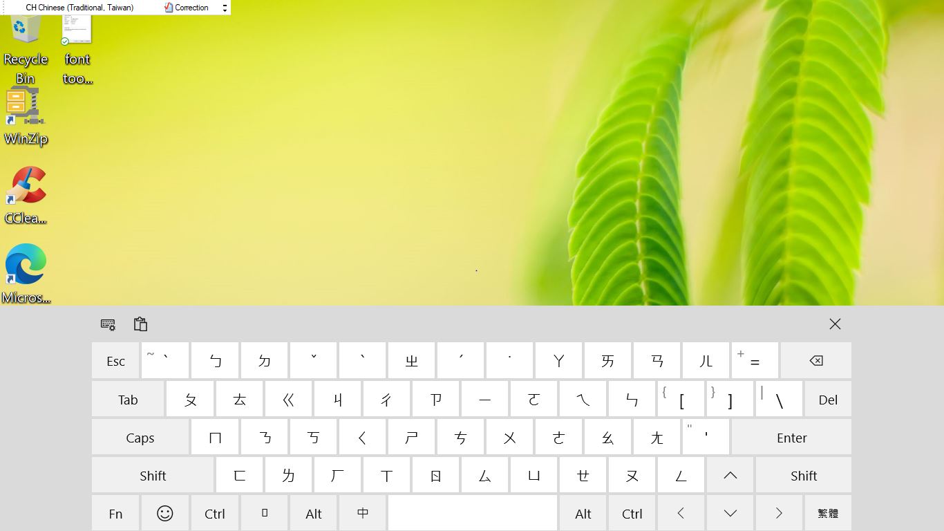 typing in Taiwan mopofo - Microsoft Q&A