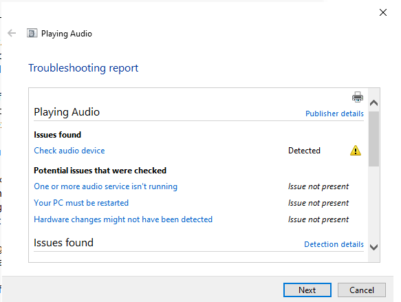 No audio output device is installed - Microsoft Q&A