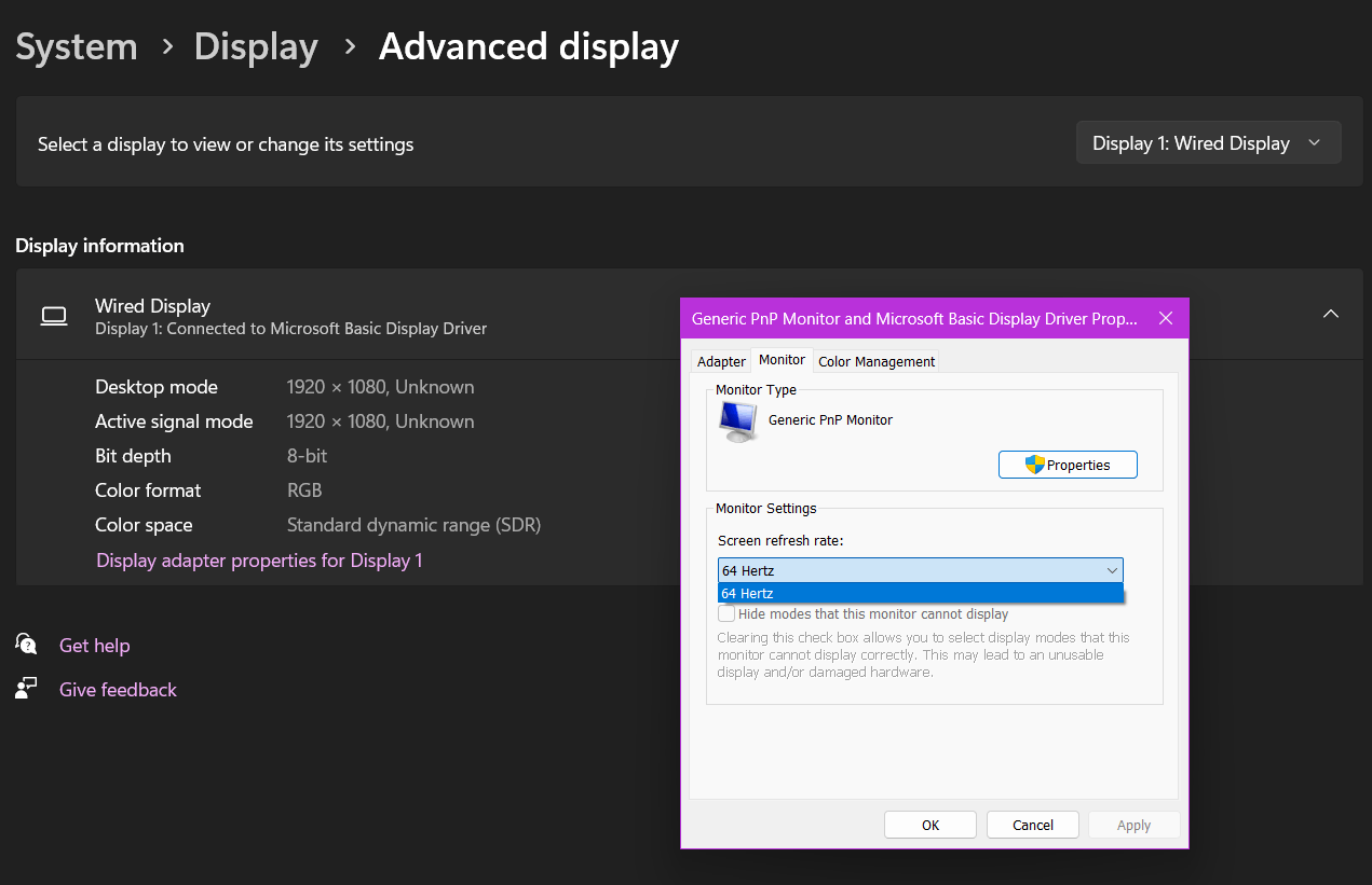 Crash/Malfunction of Laptop Display; Cannot change brightness of screen ...
