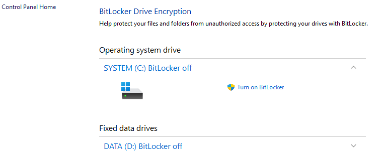 is there a way to disable bitlocker on my disk? - Microsoft Q&A