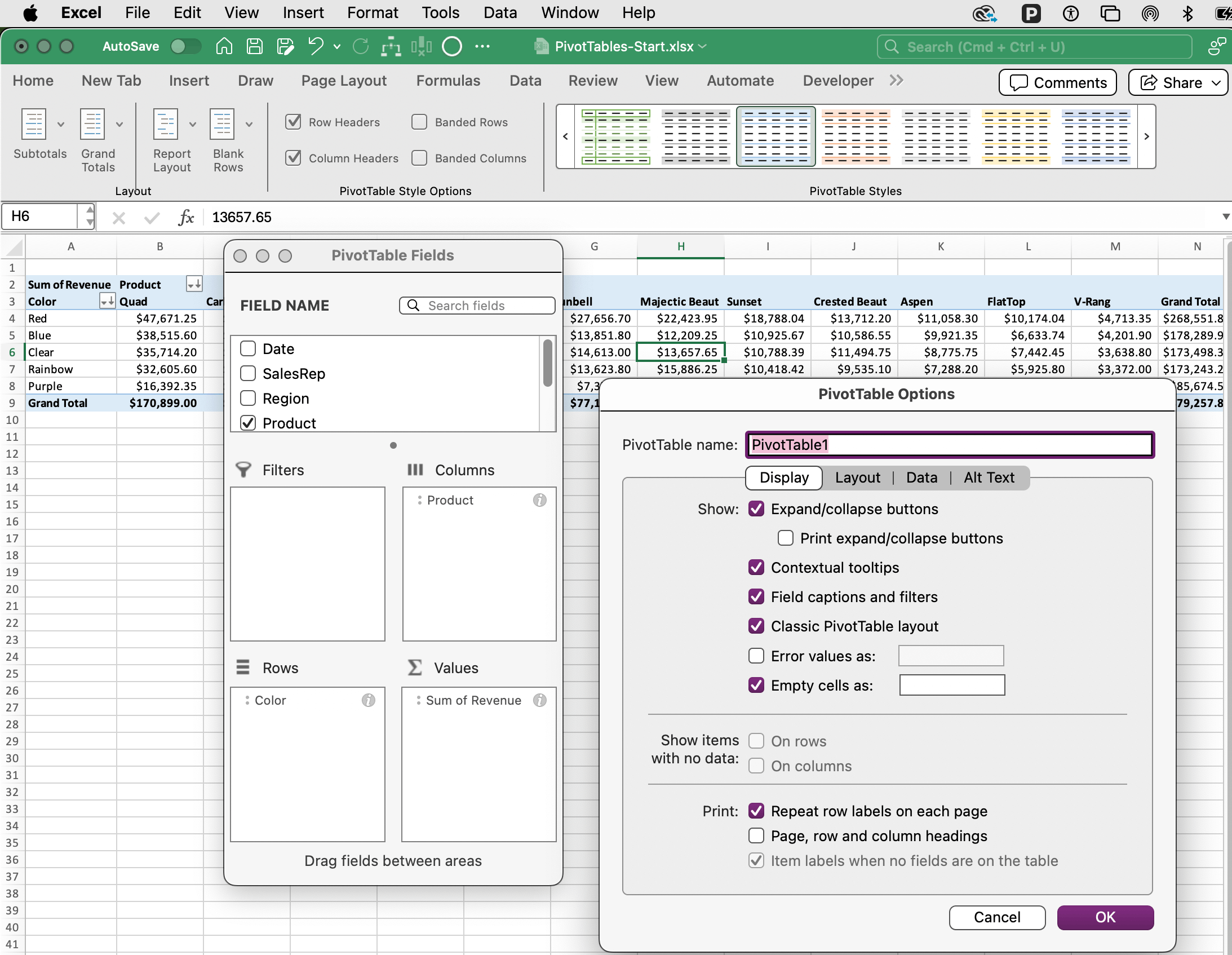 Pivot Tables - Microsoft Q&A