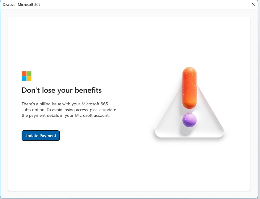 i keep getting a message that there is a billing error and that i will ...