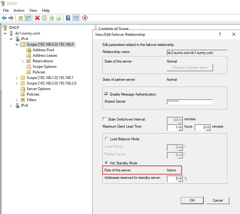 Remove Primary DHCP Hot Standy Server - Microsoft Q&A