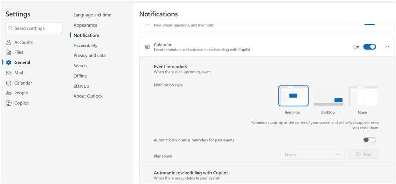 Not getting notifications for all events in Outlook calendar ...