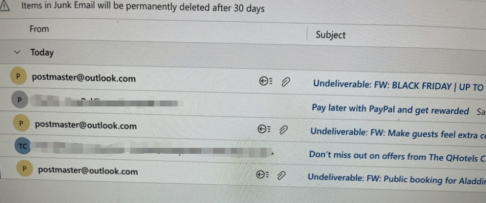 Getting undelivered emails that are emails I haven't sent - Microsoft Q&A