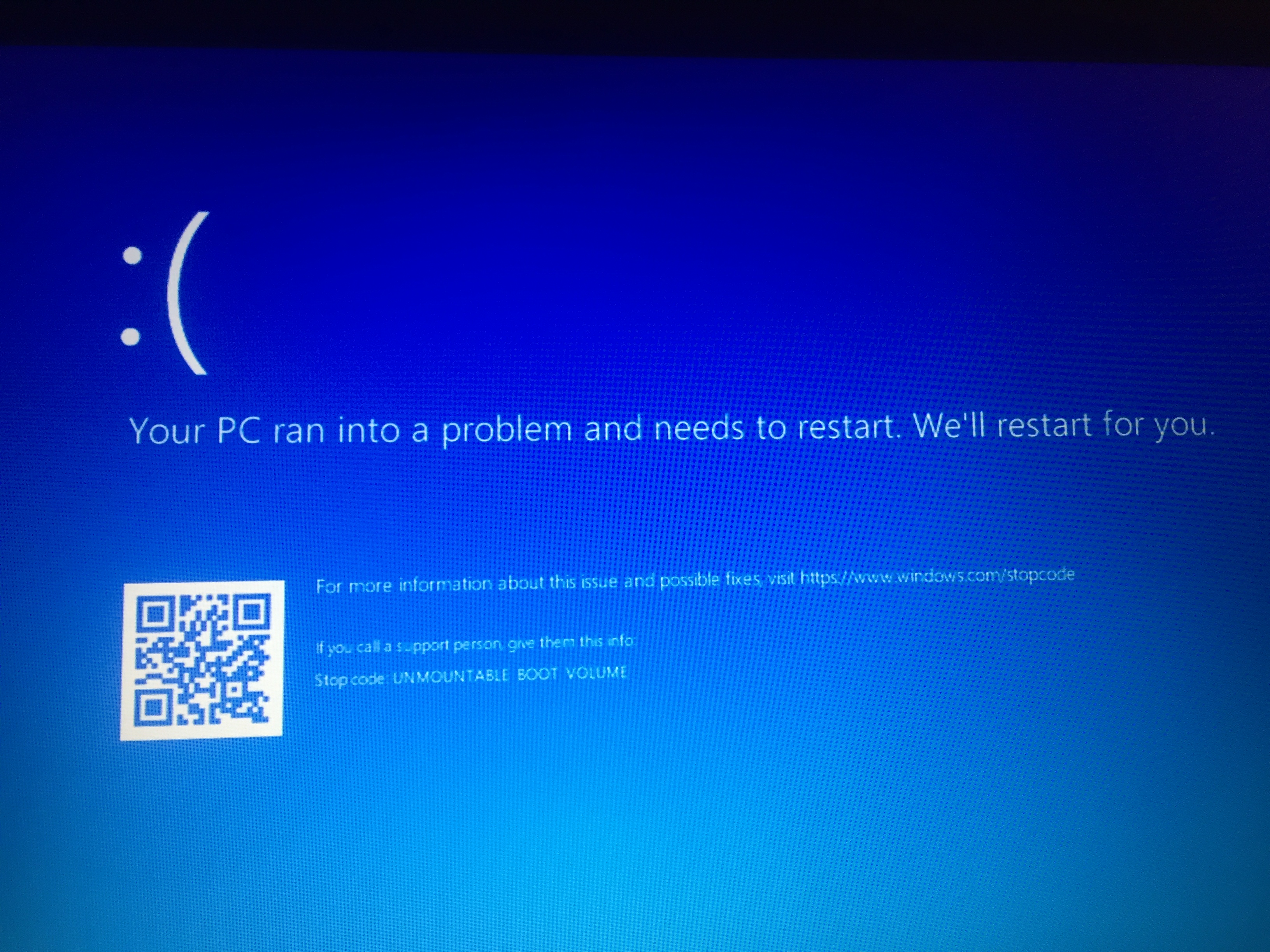 Blue screen error & black screen - Microsoft Q&A