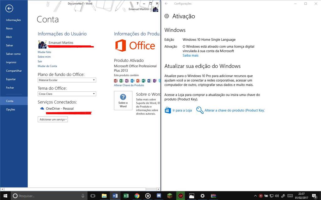 Assinatura do Office 2013 não está sendo validada. - Microsoft Q&A