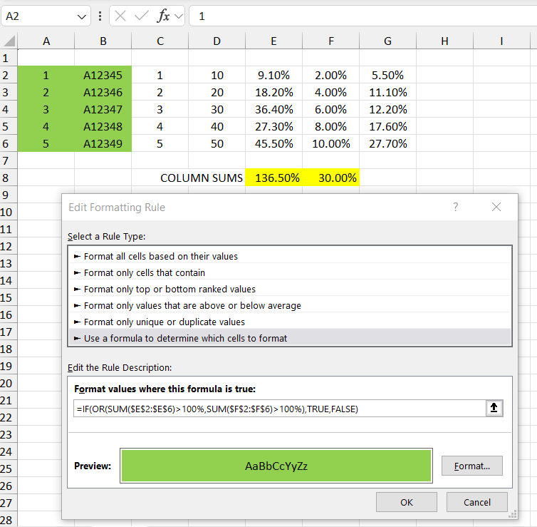 Please help with Conditional Formatting in Excel - Microsoft Q&A