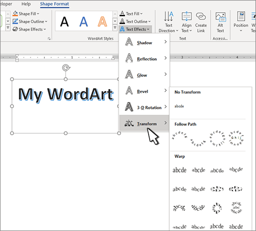 Is there any way to get arced text into PowerPoint - Microsoft Q&A