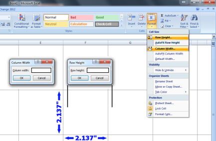 (Almost) Perfectly Square Cells in Excel 2007 - Microsoft Q&A
