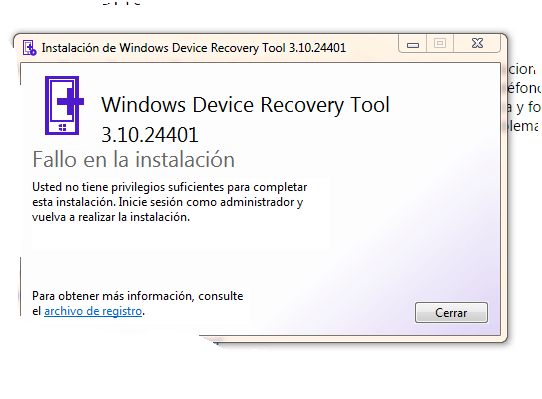 Windows 8.1 - Permisos para instalar Windows Device Recovery Tool en mi ...