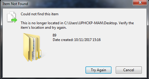 Folder on desktop won't delete - Microsoft Q&A