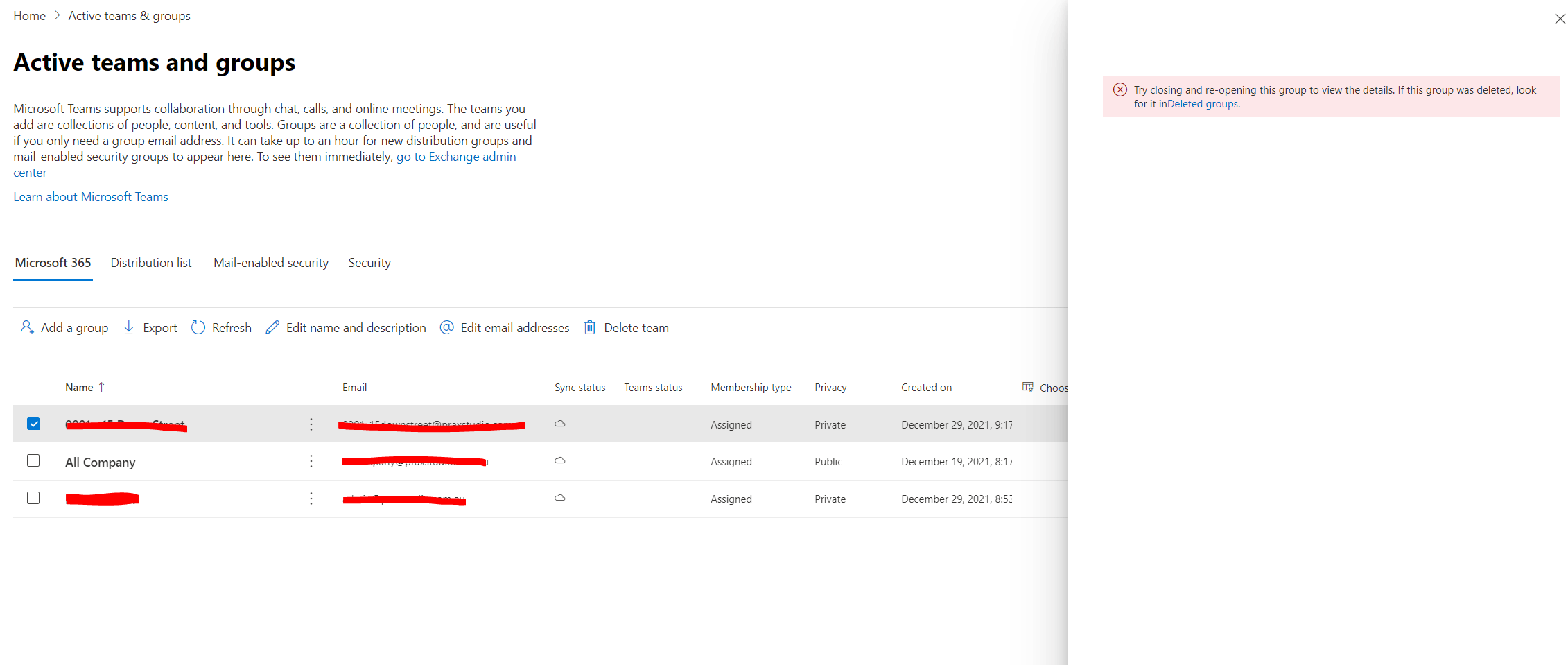 Microsoft 365 Groups Unable to Edit - "This doesn't look right" / "try ...