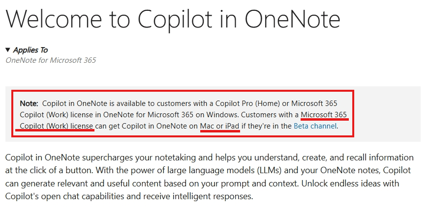 I need help to get Microsoft Office 365 Apps Copilot to work on MAC ...