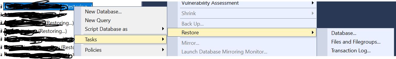 Restoring Logshipping Databases In Sqlserver Microsoft Q A Restoring Logshipping Databases In Sqlserver Microsoft Q A