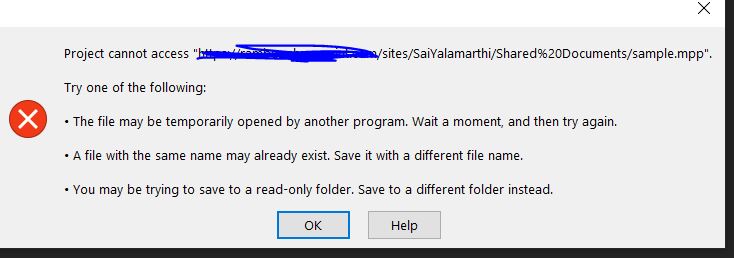 Unable to Open project MPP file in SharePoint Online - Microsoft Q&A