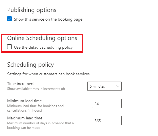 Microsoft Bookings - Time Increments - Microsoft Q&A