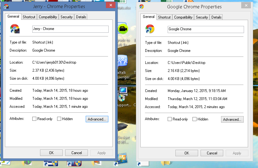 2 google chrome icons on desktop - Microsoft Q&A