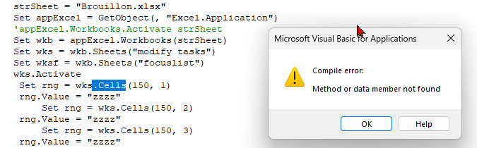 Excel object in outlook vba stopped compiling 6/16 (maybe because of ...