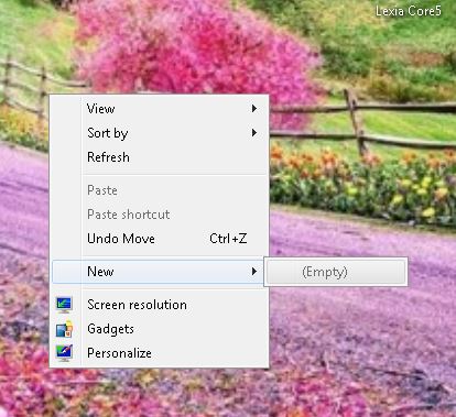 Desktop create New Folder: Empty - Microsoft Q&A
