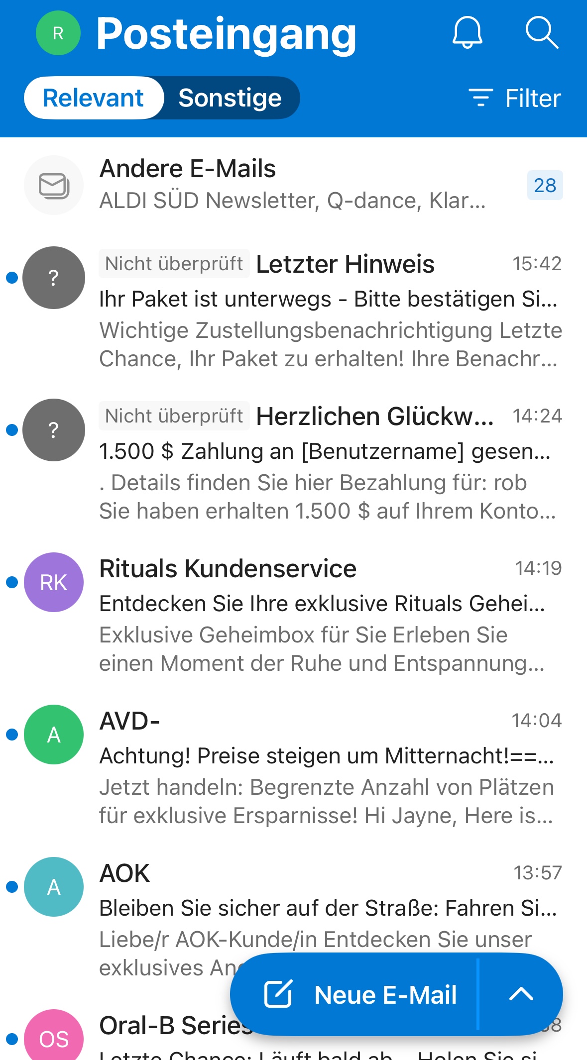 Spam Filter funktioniert nicht mehr - Microsoft Q&A