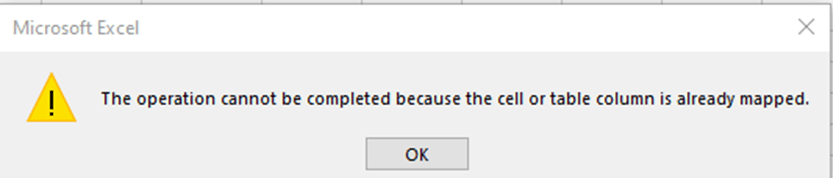 Cannot map the column and export xml file - Microsoft Q&A