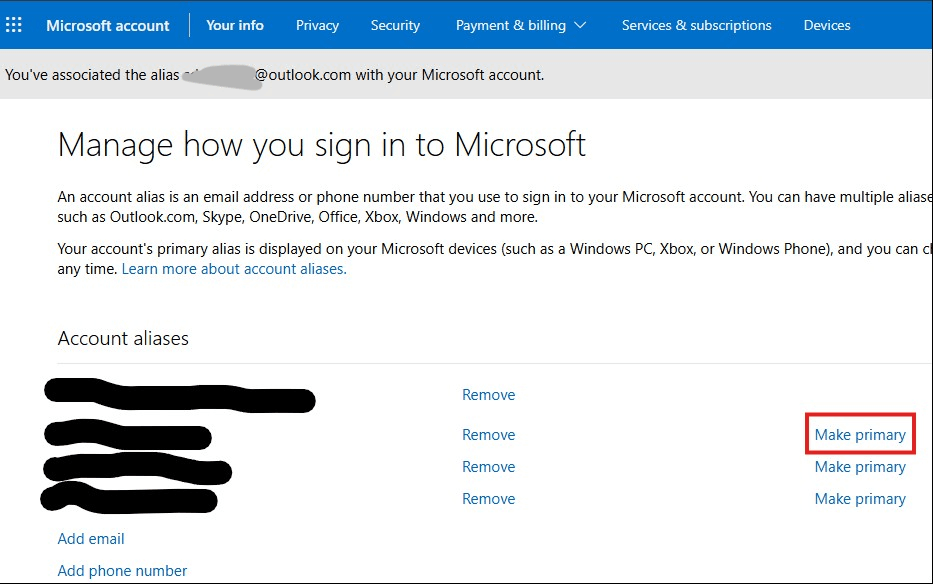 Multiple Microsoft accounts under the same email address - Microsoft Q&A