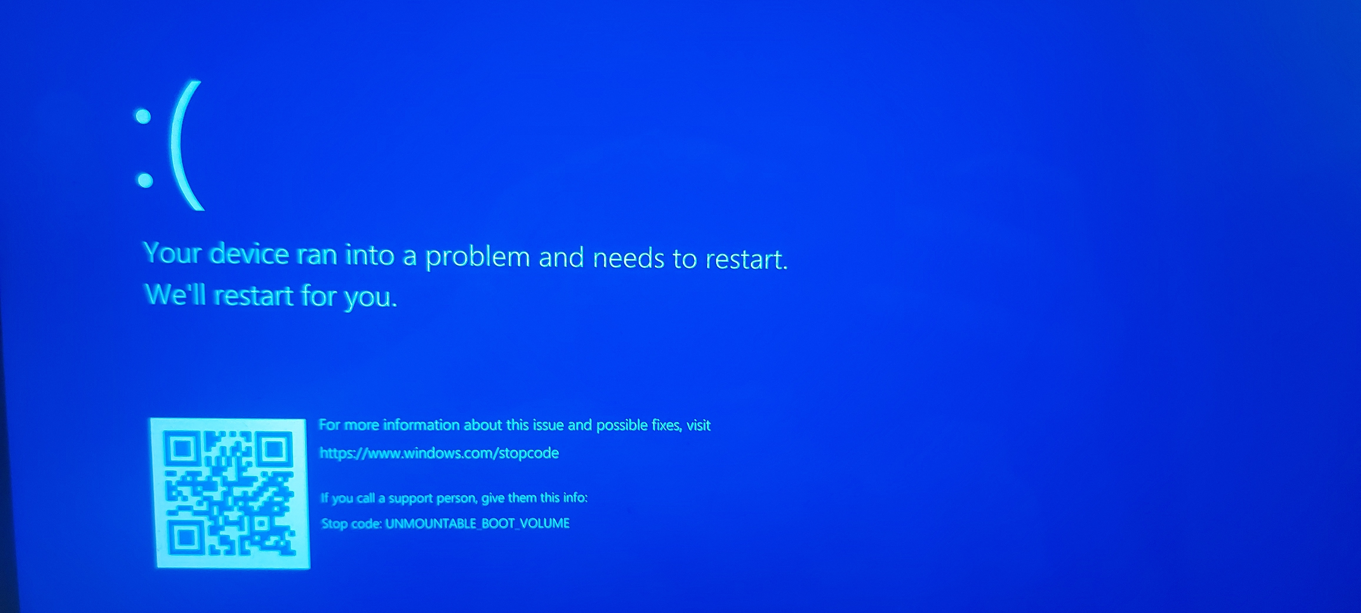 Stuck in Blue screen error loop cant even go to my windows - Microsoft Q&A