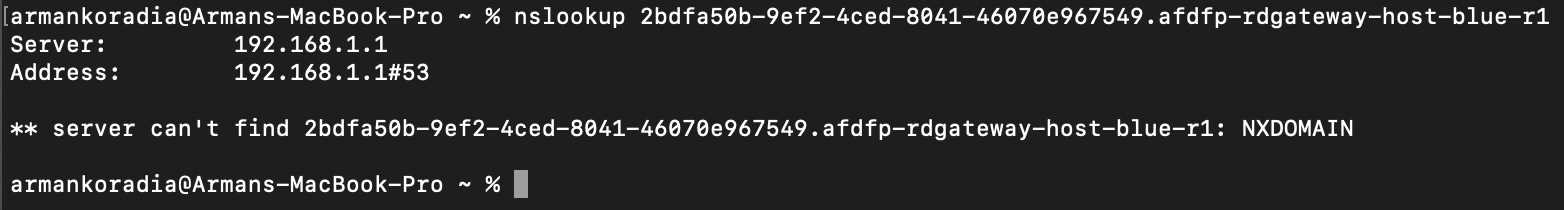 Cannot connect to Azure Virtual Desktop using Point-to-Site from macOS ...