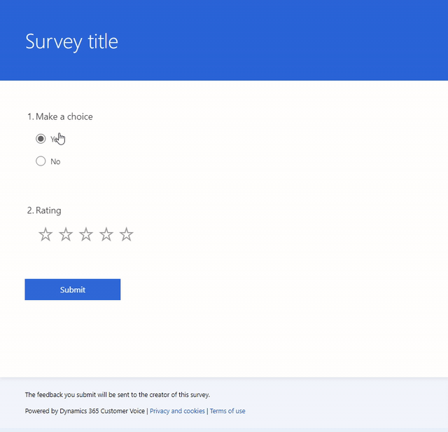 form, comment to a No Selection - Microsoft Q&A