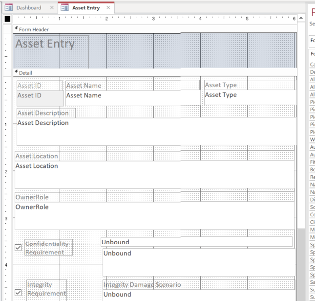 Access form design view window scrolling problem - Microsoft Q&A