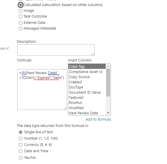 Help with SharePoint calculated column formula with IF logic to return ...