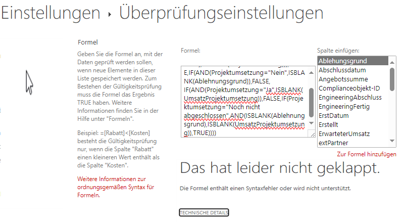 SharePoint List Validation - Microsoft Q&A