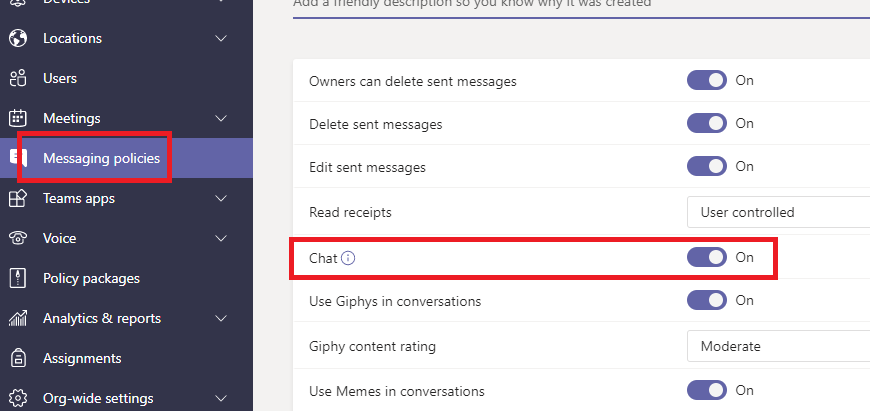 Chat Feature Turn off? - Microsoft Q&A