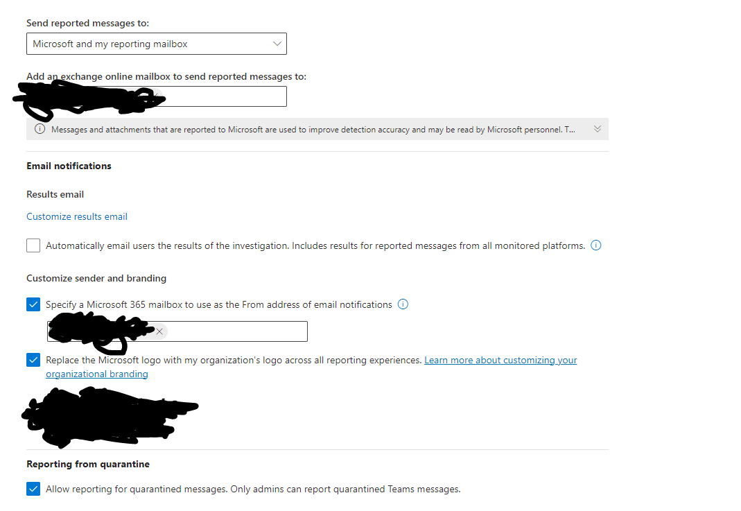 Microsoft Defender e-mail notification for user reported messages ...