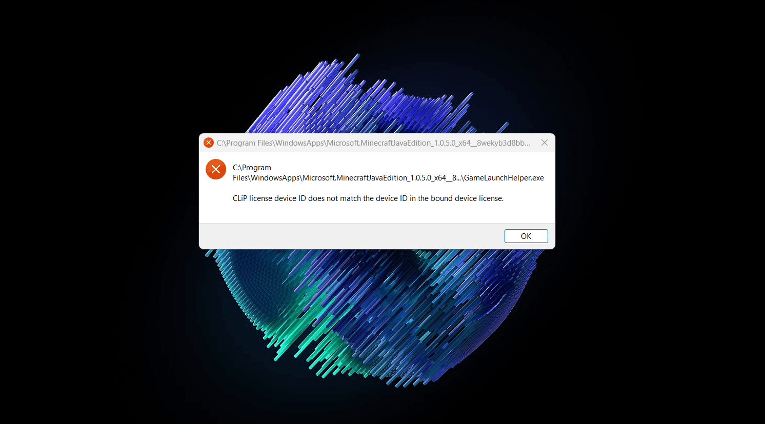 clip license device id does not match the device id in the bound device ...